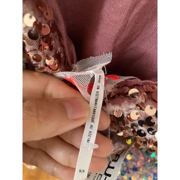 Free‎ People Glitter & Gold Midi Dress - Picture 8 of 8